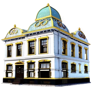 Classic Victorian Building PNG Fmt