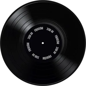 Classic Vinyl Record Top View PNG image