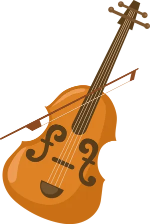 Classic Violin Illustration PNG image