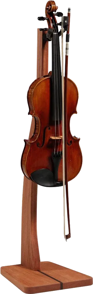 Classic Violinon Stand PNG image