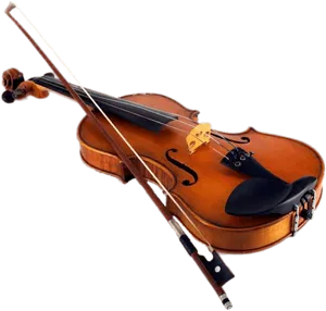 Classic Violinwith Bow PNG image