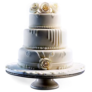 Classic Wedding Cake PNG Ykd92