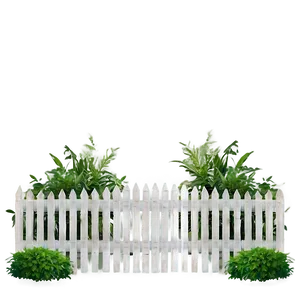 Classic White Fence Design Png 96 PNG image