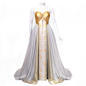 Classic White Gown Png 06212024 PNG image