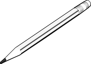 Classic White Pencil Black Background