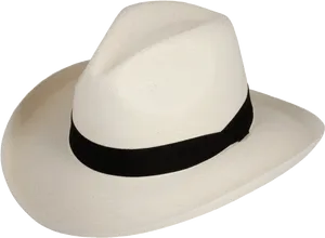 Classic White Sombrero Hat PNG image