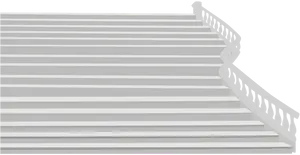Classic White Staircase Design PNG image
