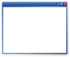 Classic Window Interface Blank Screen PNG image