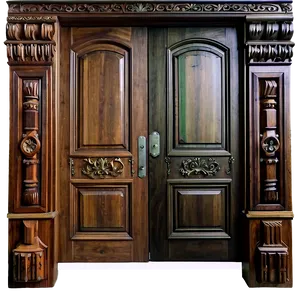 Classic Wooden Door Design Png 84 PNG image