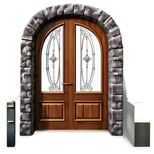 Classic Wooden Door Design Png Sok73 PNG image