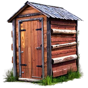 Classic Wooden Outhouse Png 57 PNG image