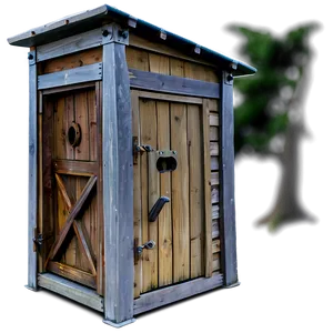 Classic Wooden Outhouse Png Tpk PNG image