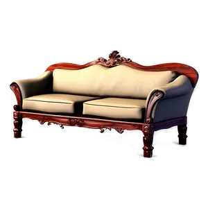 Classic Wooden Sofa Png Wxy PNG image
