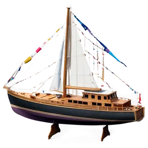 Classic Wooden Yacht Png 65 PNG image
