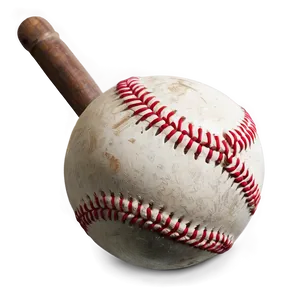 Classic Worn Baseball Design Png 06282024 PNG image