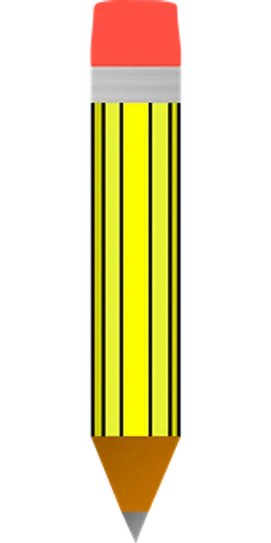 Classic Yellow Pencil Graphic