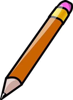 Classic Yellow Pencil Graphic PNG image