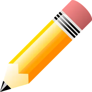 Classic Yellow Pencil Icon PNG image