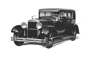 Classic1930s Automobile Blackand White