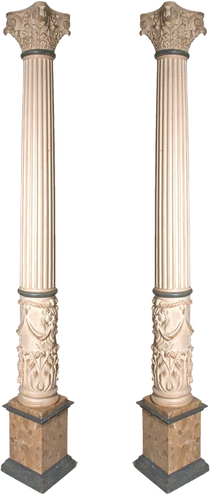 Classical Architectural Columns PNG image