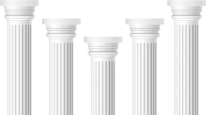 Classical Architectural Columns Variety PNG image