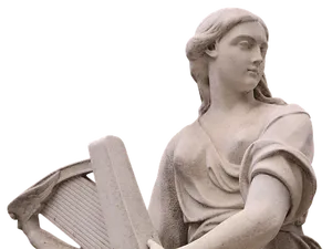 Classical Female Statuewith Lyre