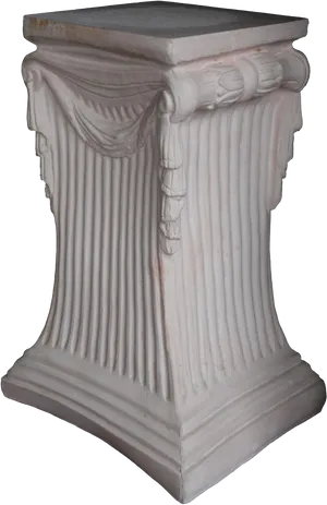 Classical Plaster Column Pedestal PNG image