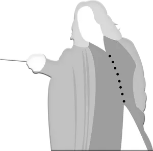 Classical Professor Silhouette