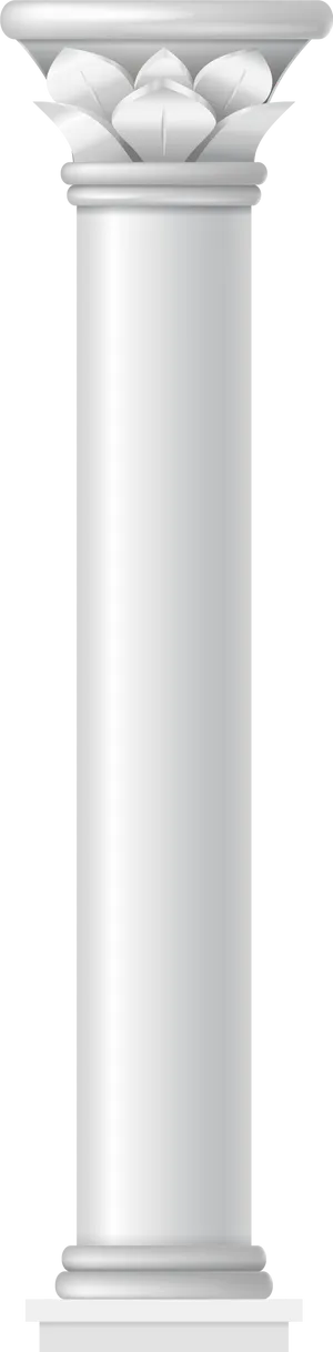 Classical White Corinthian Column PNG image