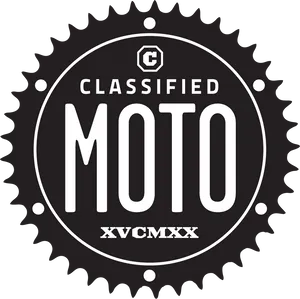 Classified Moto Logo Design PNG image