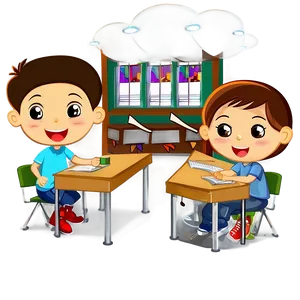 Classroom Cartoon PNG Riy