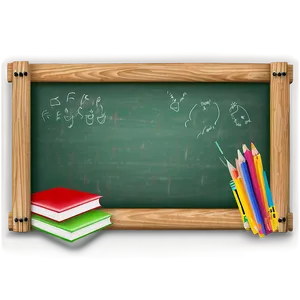 Classroom Chalkboard PNG 05232024