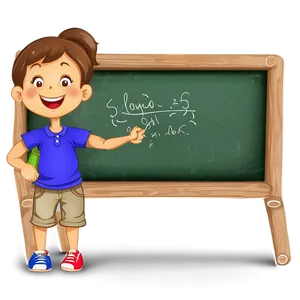 Classroom Chalkboard PNG Jvv