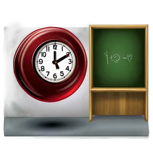Classroom Clock Clipart PNG 06262024 PNG