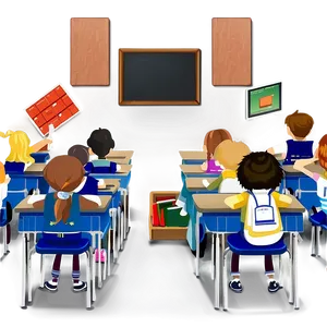 Classroom Education PNG Caf