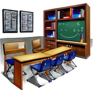 Classroom Illustration PNG Txc63