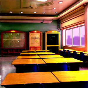 Classroom Interior PNG 5