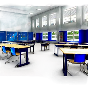 Classroom Interior PNG Cii17