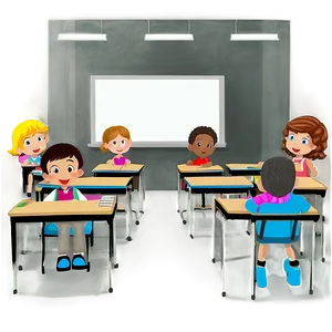 Classroom Scene PNG 05232024