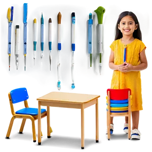 Classroom Setting PNG 12