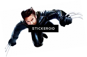 Clawed Superhero Action Pose PNG image