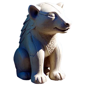 Clay Animal Statues PNG 65
