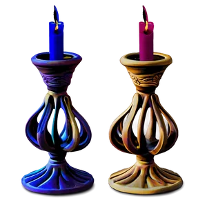 Clay Candle Holders PNG 14