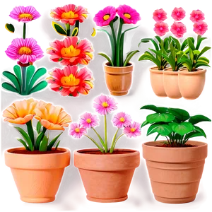 Clay Flower Pots PNG Tbi81 PNG