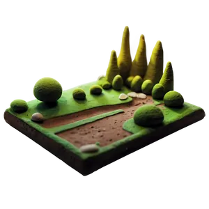 Clay Landscape Art Png Rix PNG image