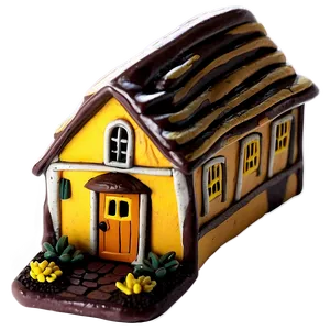Clay Miniature Houses PNG Dsf