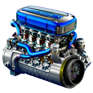 Clean Energy Car Engine PNG 06132024