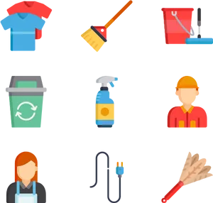 Cleaning_and_ Maintenance_ Icons_ Set PNG image