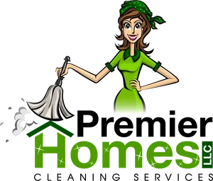 Cleaning Service Logo Cartoon Woman PNG image