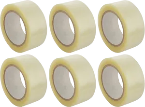 Clear Adhesive Tape Rolls PNG image